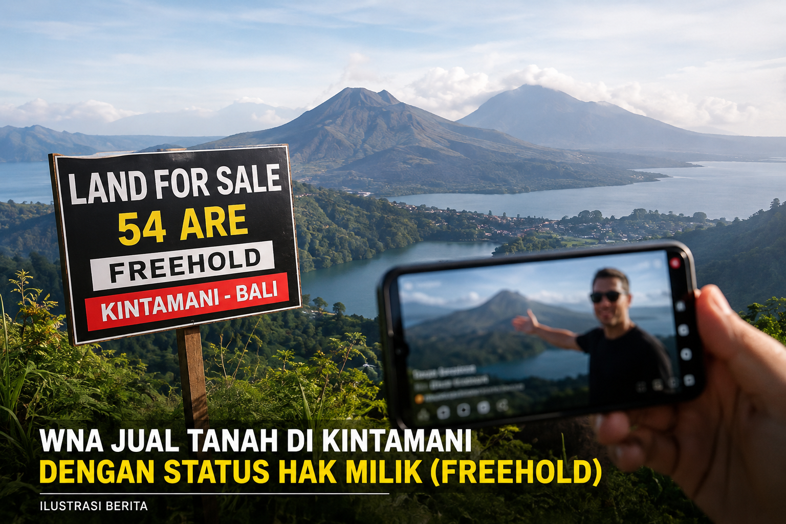 Viral! WNA Jual Tanah Hak Milik di Kintamani, Pemkab Bangli Langsung Bergerak